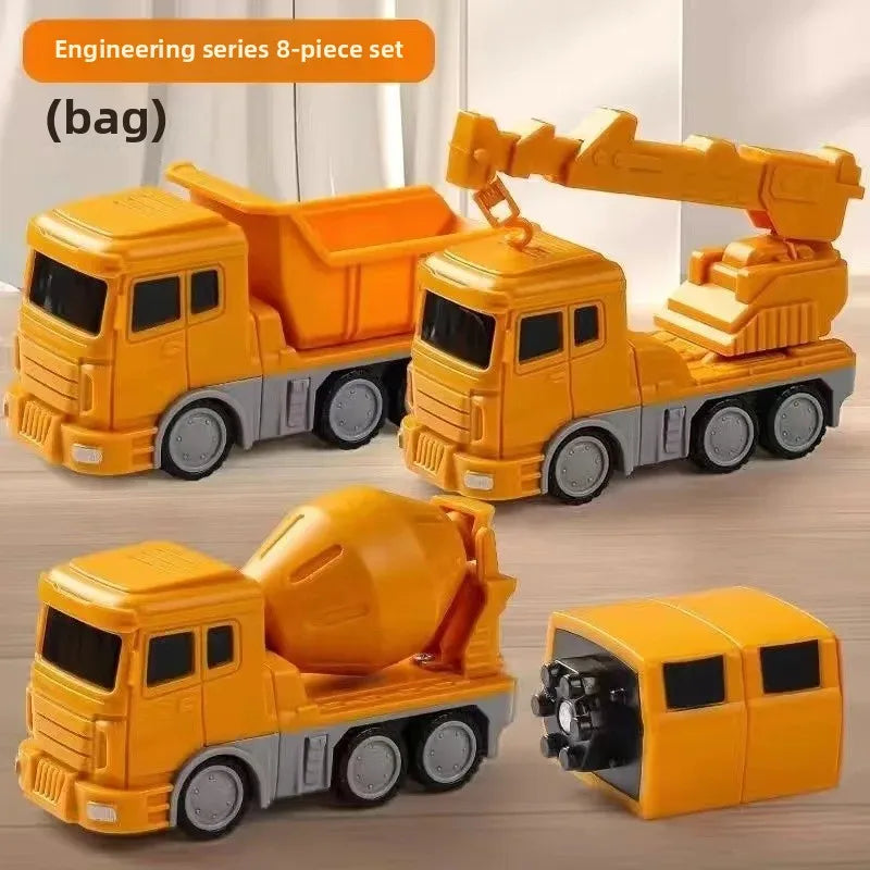 Magnetic Robotic Engineering Vehicle Building Blocks