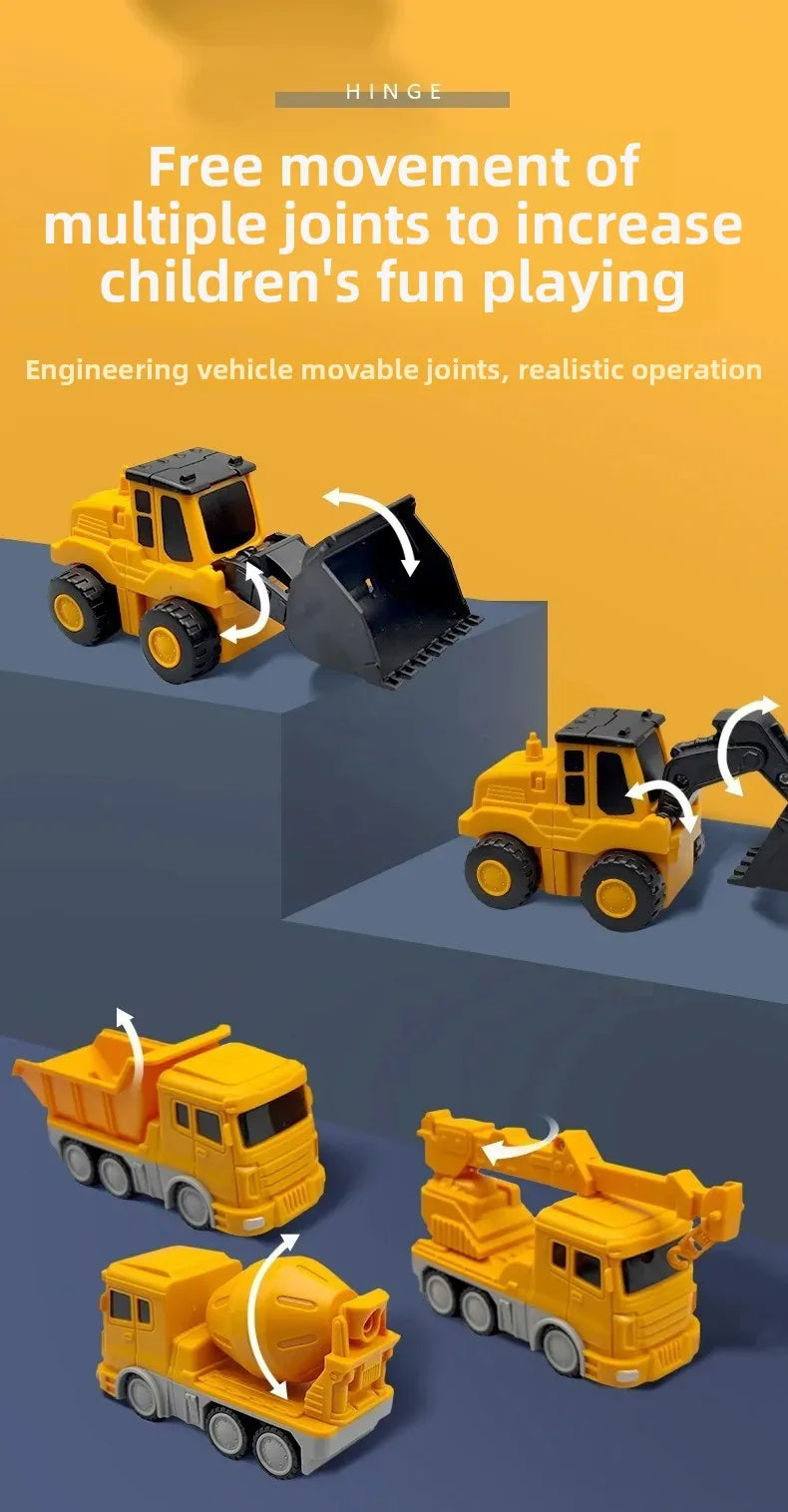 Magnetic Robotic Engineering Vehicle Building Blocks
